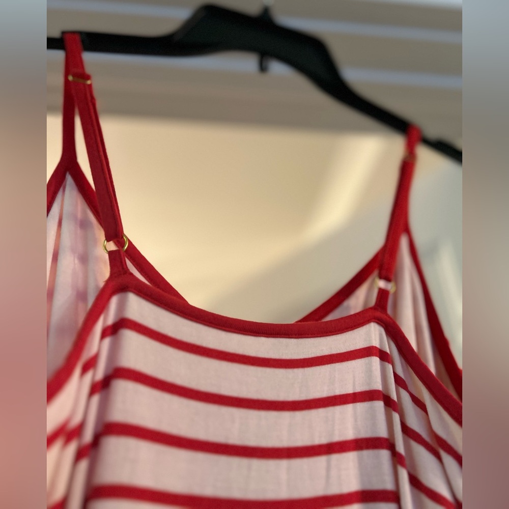 Women’s Medium Soma Striped Adjustable Strap Jersey Dress NWT - Picture 9 of 10